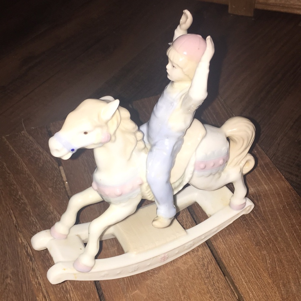 Paul Sebastian Vintage Porcelain boy on Riding Horse